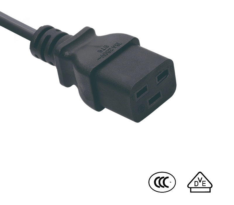 ST6 IEC Connector Nữ Ổ cắm C19 tuân thủ tiêu chuẩn Trung Quốc và Đức