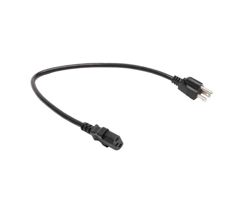 JT-3/FY-3+JT-ST3 15A 125V Ổ cắm tiêu chuẩn Hoa Kỳ ba chân có đầu nối IEC C13