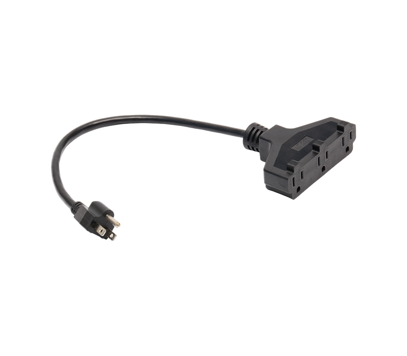 JT-3/FY-3+JT-3ZA 15A 125V Ổ cắm ba chấu tiêu chuẩn Hoa Kỳ với ổ cắm ba lỗ kiểu chổi