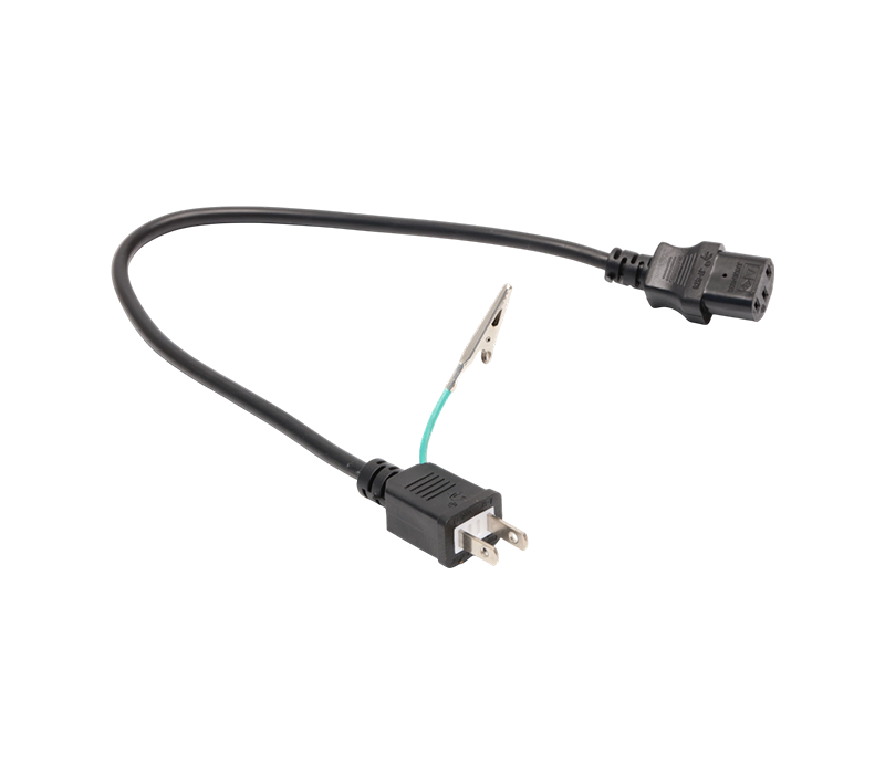 J3-7/12/15+JT-ST3 15A 125V Phích cắm Nhật Bản có kẹp cá sấu và đầu nối IEC C13