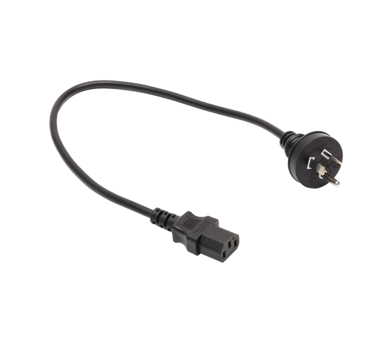 A3-10B+JT-ST3 10A 250V Ổ cắm tròn ba chân của Úc có đầu nối IEC C13