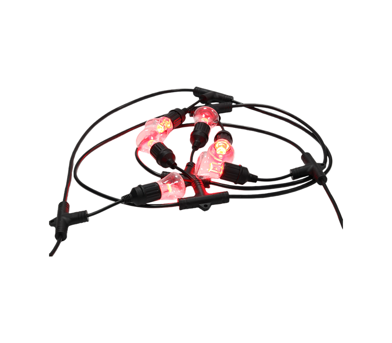 Dải đèn LED RGB JD-RGB-B có phích cắm hai chân tiêu chuẩn Hoa Kỳ và chứng nhận ETL