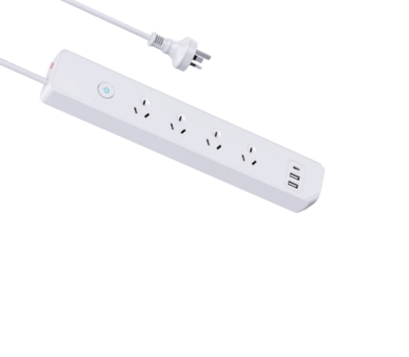AU05 Ổ cắm điện kiểu Úc có 4 ổ cắm, 2 cổng USB-A và 1 cổng USB-C