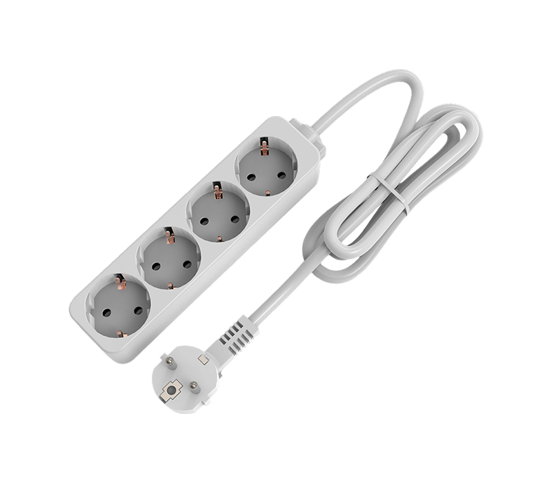 E09-4 Ổ điện kiểu Châu Âu có 4 ổ cắm