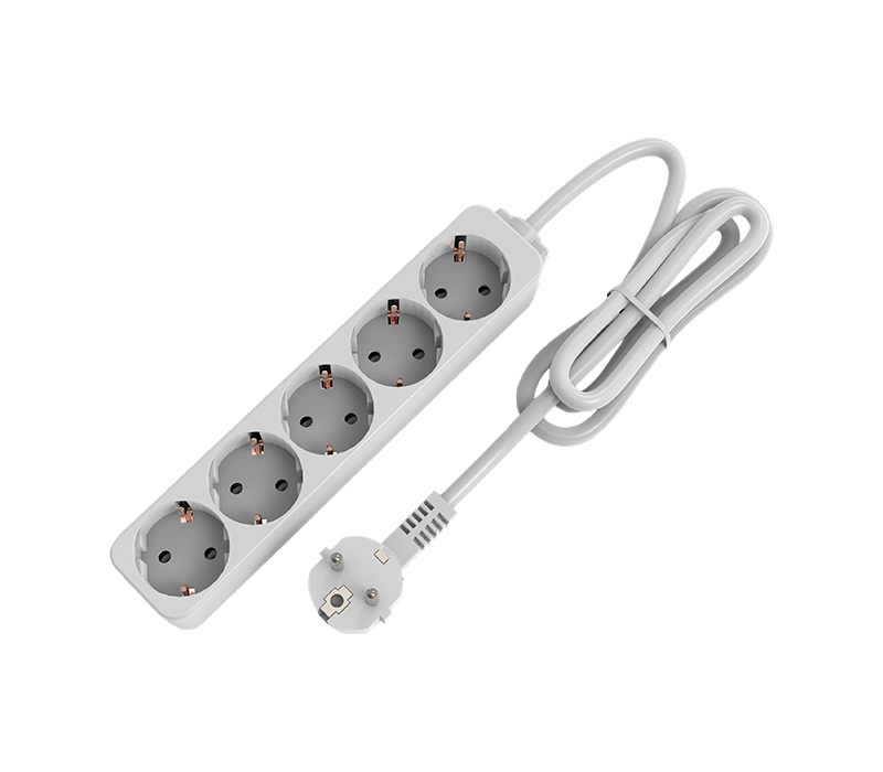 E09-5 Ổ điện kiểu Châu Âu có 5 ổ cắm